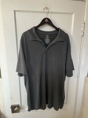 George Men’s 3XL Charcoal Grey Short Sleeve Polo Shirt - Excellent Condition